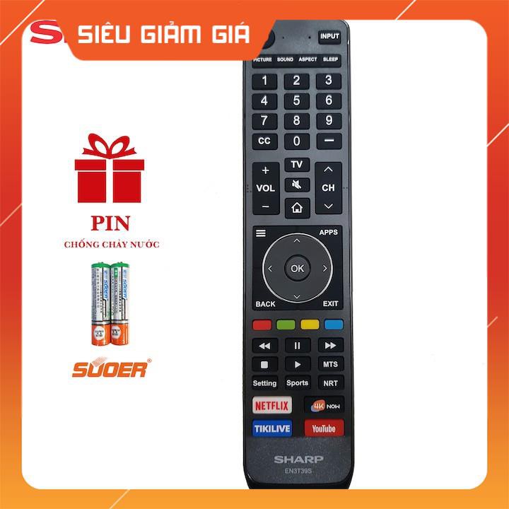 Điều khiển TV Sharp SMART Chính Hãng - Remote TV SHARP Smart CHÍNH HÃNG MẪU 1 - Giá tốt nhất