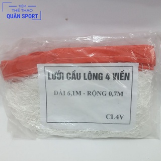 Lưới cầu lông 04 viền và 02 viền dành tập luyện cho các bạn học sinh, sinh viên, thi đấu phong trào