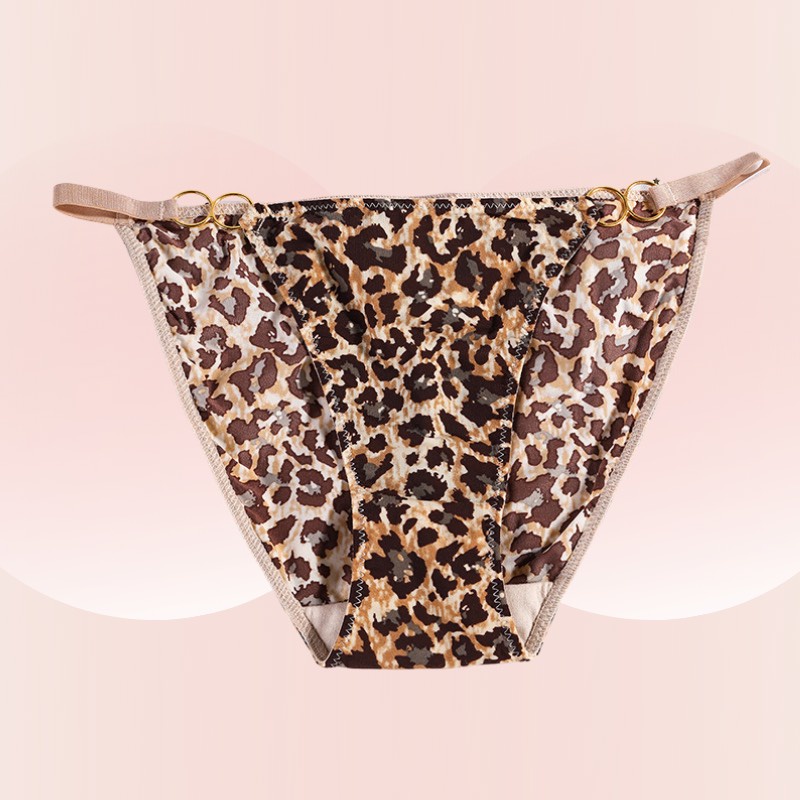 Quần Lót Cotton Co Dãn Họa Tiết Da Beo Siêu Sexy Quyến Rũ DAN L&amp;U 8136