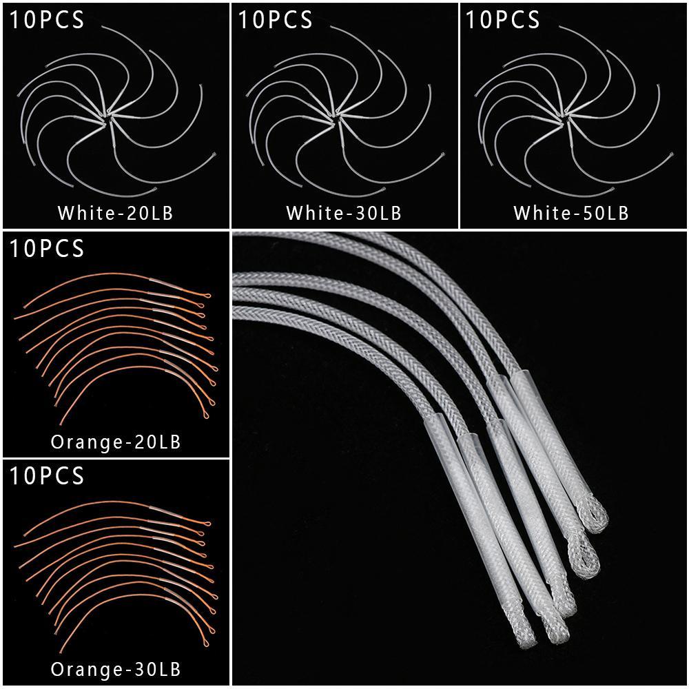MUVAKO Set 10 Dây Bện Nối Mồi Câu Cá Siêu Bền Tiện Dụng