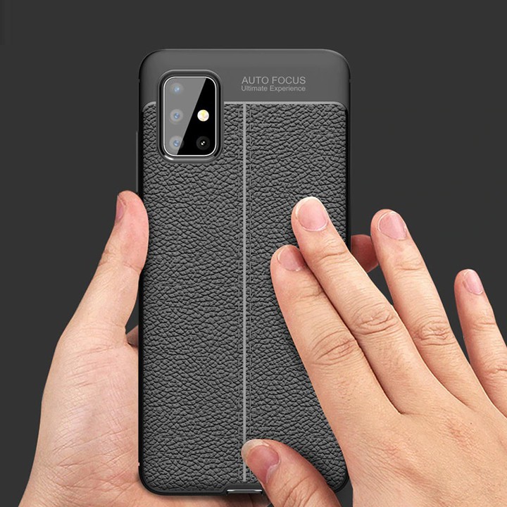 Ốp lưng Samsung Galaxy A31, A51, A71 Silicon giả da Auto Focus