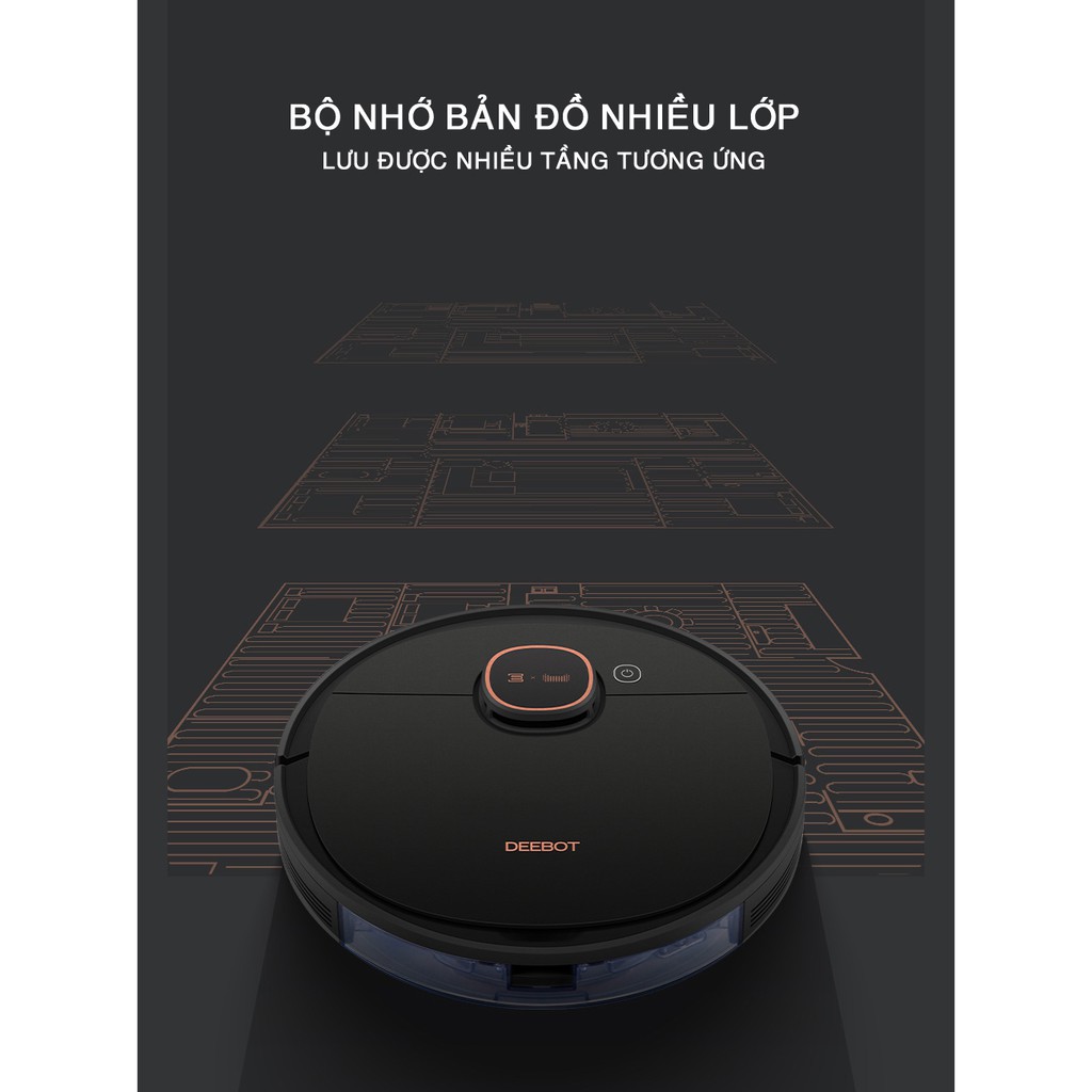 Robot Hút Bụi Lau Nhà Ecovacs Deboot T5 MAX, Phiên Bản Mới, Ổn Định Hơn, Bảo Hành 12 Tháng