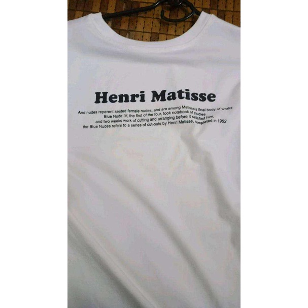 Áo thun nam, nữ  fom rộng  Henri matise , phong cách hàn quốc chất cotton 100% , chính hãng cao cấp