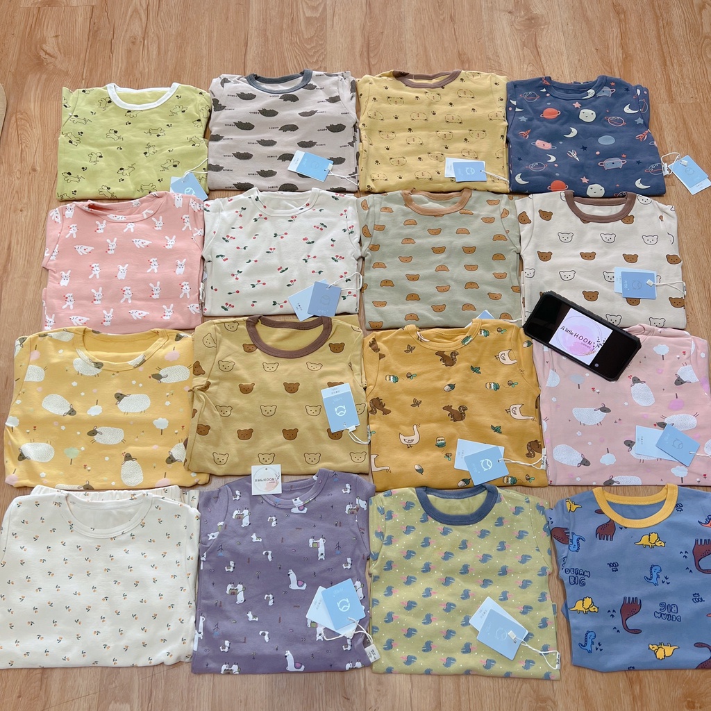 Set bộ thu đông dài tay bé trai , dài tay bé gái chuẩn ambb kid chính hãng BẲNG MÀU 2