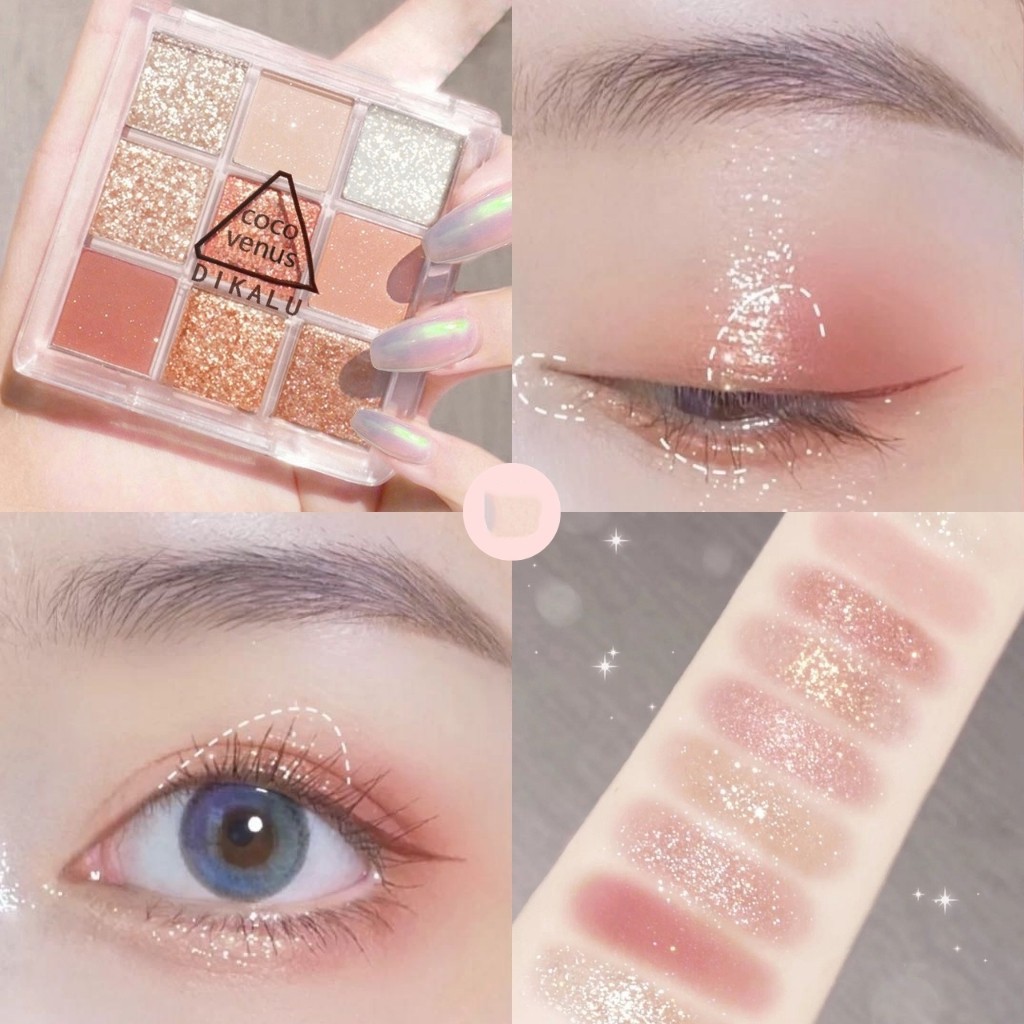 Phấn Mắt DIKALU COCO VENUS 9 Ô Màu Nhũ | BigBuy360 - bigbuy360.vn