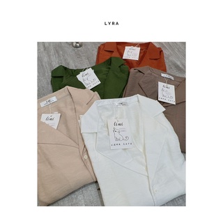 Áo sơ mi cổ vest chất đũi