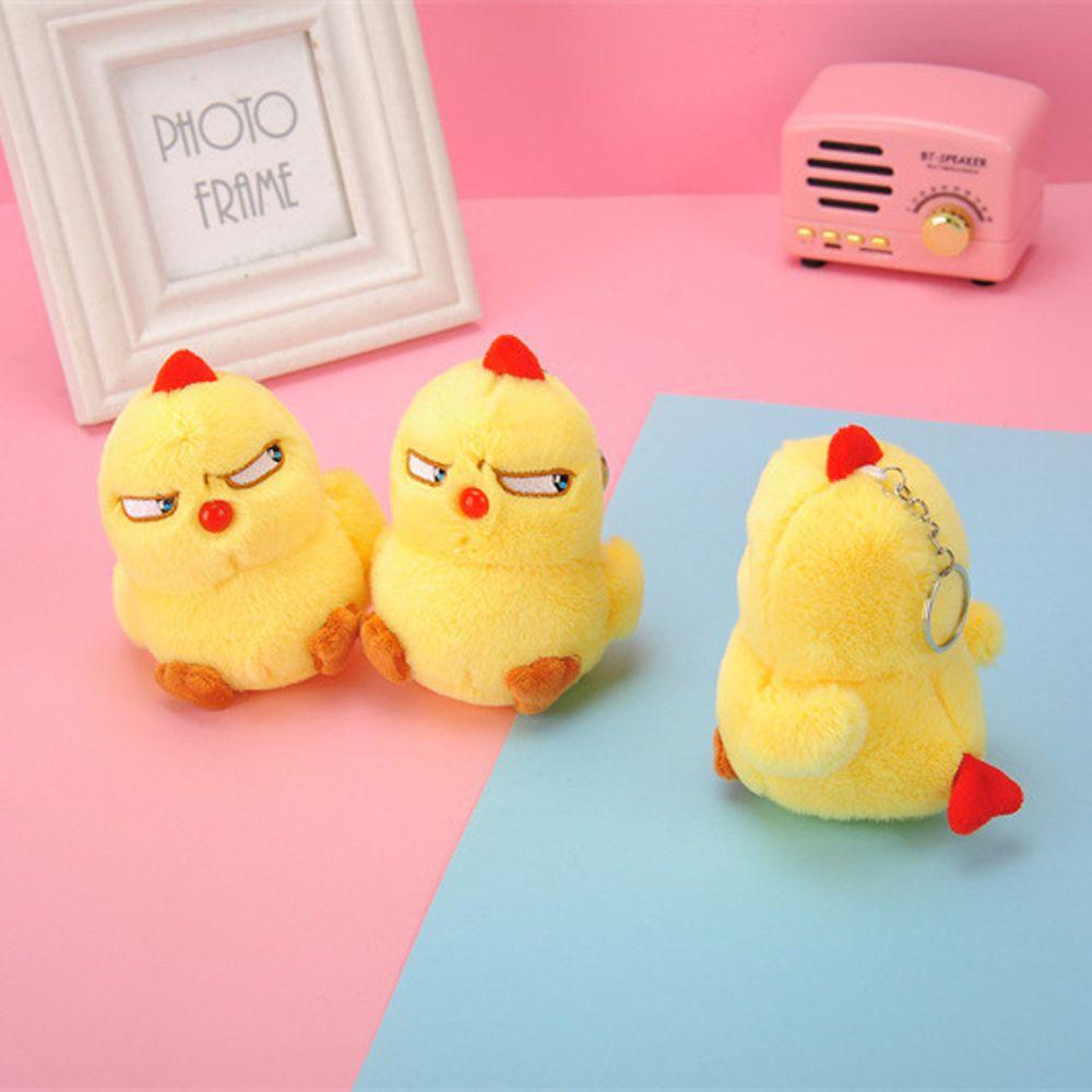 Móc Khóa Hình Gà Nhồi Bông Đáng Yêu