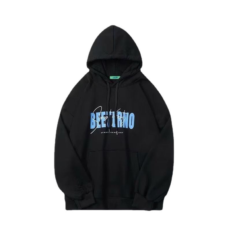 Áo hoodie Dáng Rộng In Chữ Thời Trang Phong Cách Hàn Quốc Cho Nam Giới Size M-5XL