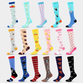 Vớ nén thể thao unisex phù hợp cho đạp xe / chạy bộ / chạy bộ / phụ nữ / văn phòng / làm việc / trị tĩnh mạch / vớ nén