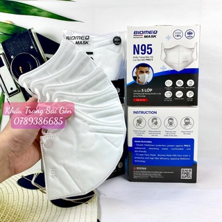 Khẩu trang N95 BIOMEQ 5 LỚP kháng khuẩn thiết kế 3D lọc bụi mịn PM2.5