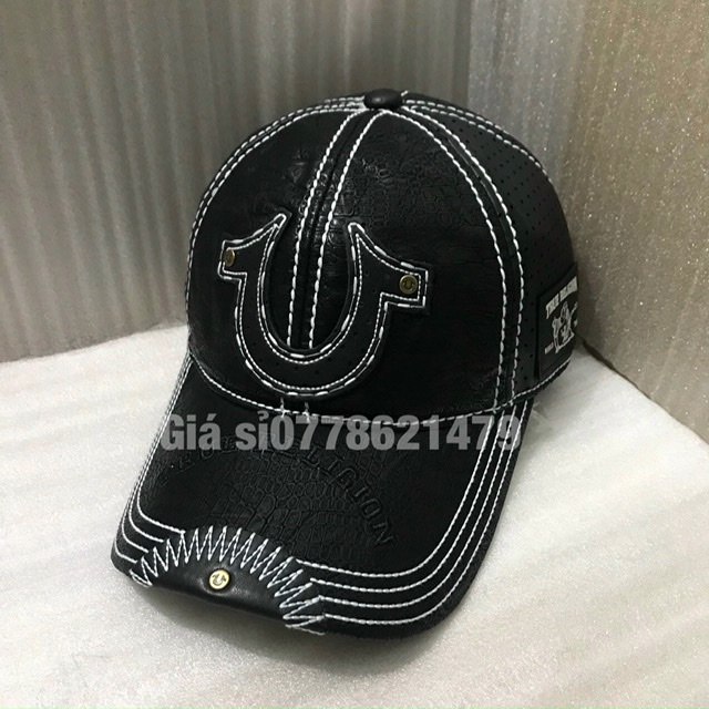 Nón kết lưỡi trai mũ Da xịn ông địa full tem phong cách thời trang nam