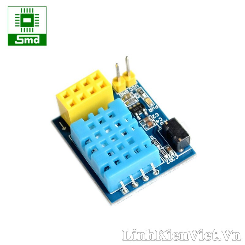 Mạch cảm biến nhiệt độ độ ẩm DHT11 không dây kết nối wifi ESP8266 ESP-01S module cảm biến wifi