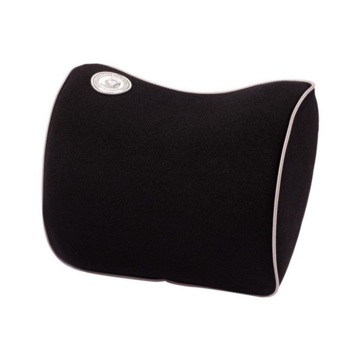 Sản Phẩm Gối Tựa Đầu Chất Liệu Cao Su Non Cao Cấp Dùng Trên Ô Tô, Xe Hơi Mã-A02: Màu Đen và Ghi .