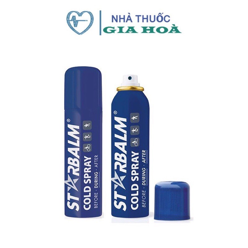 Chai xịt lạnh Starbalm Cold Spray giảm đau nhanh tức thời, đau vai, cơ, chấn thương thể thao (Nhập khẩu Hà Lan)