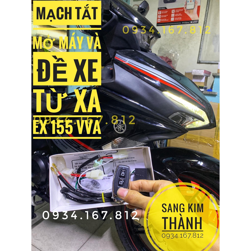 Bộ Mạch Tắt Mở Máy Và Đề Xe Từ Xa Xe YAMAHA Ex 155