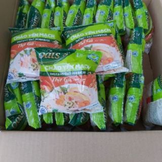 1 thùng cháo yến mạch rau nấm, thịt gà, thịt bằm 40g( 30 gói)