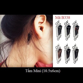 Xăm dán tattoo công tắc B338