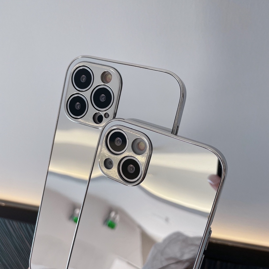 Ốp điện thoại Tráng Gương Cho IPhone 7 8 Plus X XR XS 11 12 13 14 Pro Max