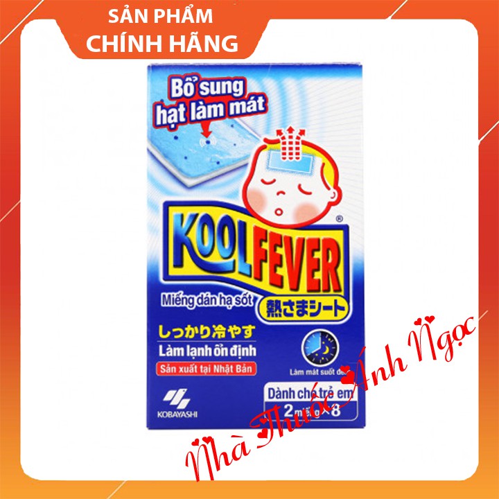 Miếng dán hạ sốt Koolfever- gói 2 miếng- giá rẻ, uy tín, chất lượng