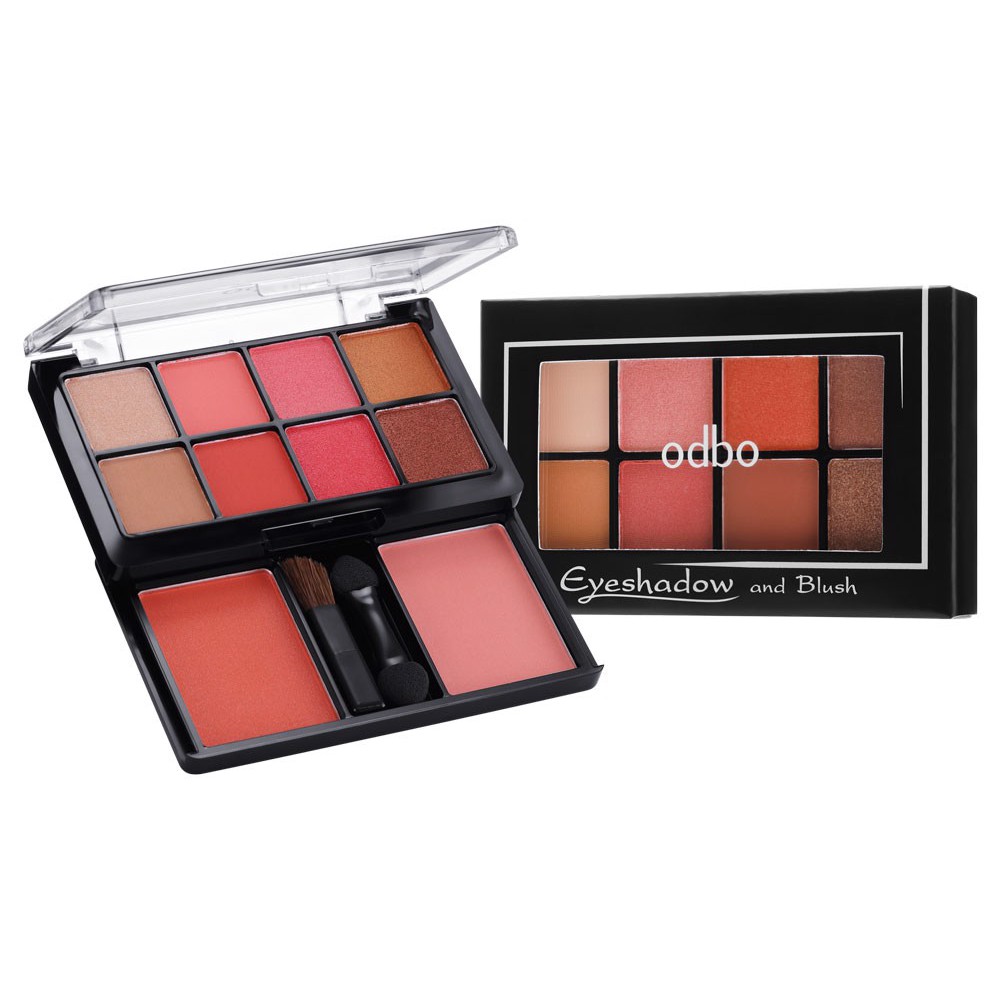 Set Phấn Mắt Và Má Hồng 2 tầng tiện dụng bỏ túi Odbo Eyeshadow And Blush OD1022