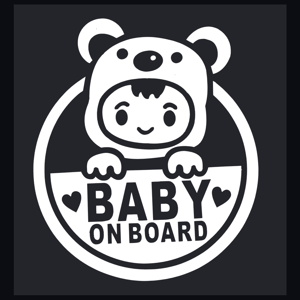 Decal dán trang trí " Baby on Board " cho xe hơi COD