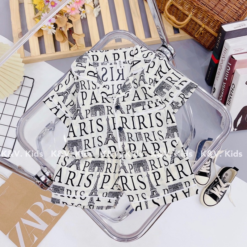 Pijama cho bé trai/gái,bộ pijama lụa cho bé