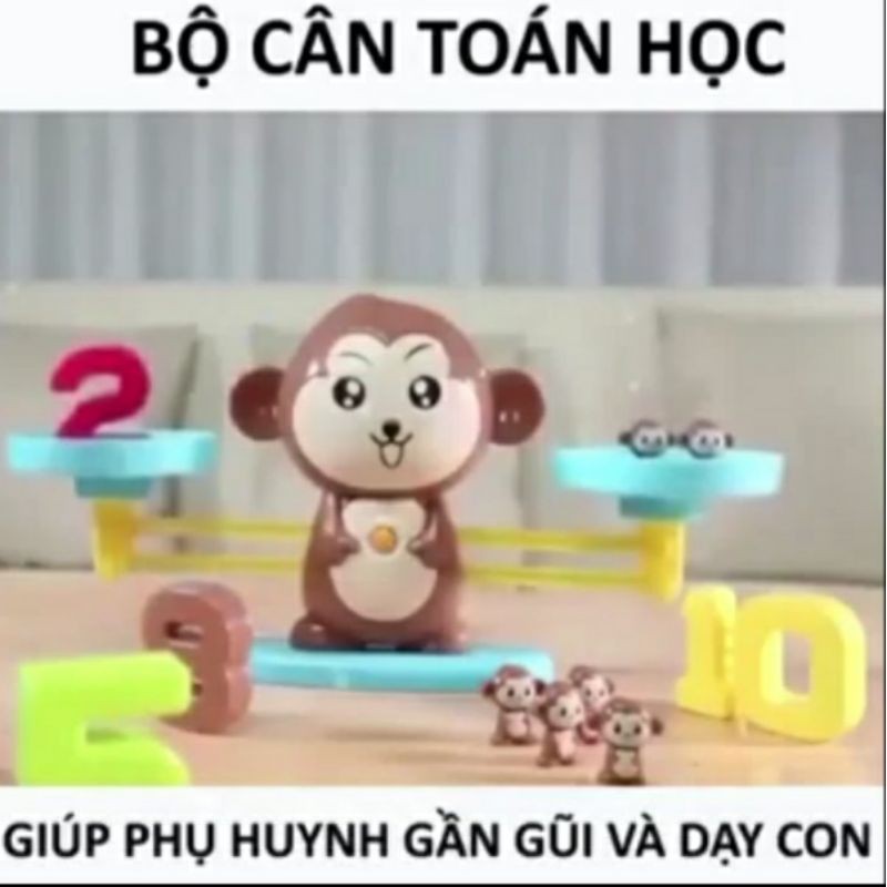 [ảnh thật.có hàng] Đồ chơi toán học cân bằng - Đồ chơi khỉ cân bằng - PHÁT TRIỂN TƯ DUY TOÁN HỌC CHO BÉ