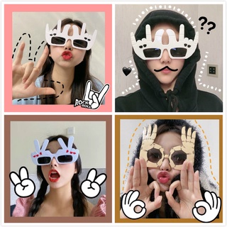 Kính mát dùng làm đạo cụ chụp ảnh hình bàn tay trang trí tiệc halloween/sinh nhật