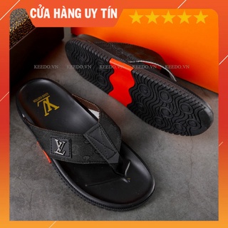 Dép kẹp nam LV cao cấp, dép nam lv siêu bền