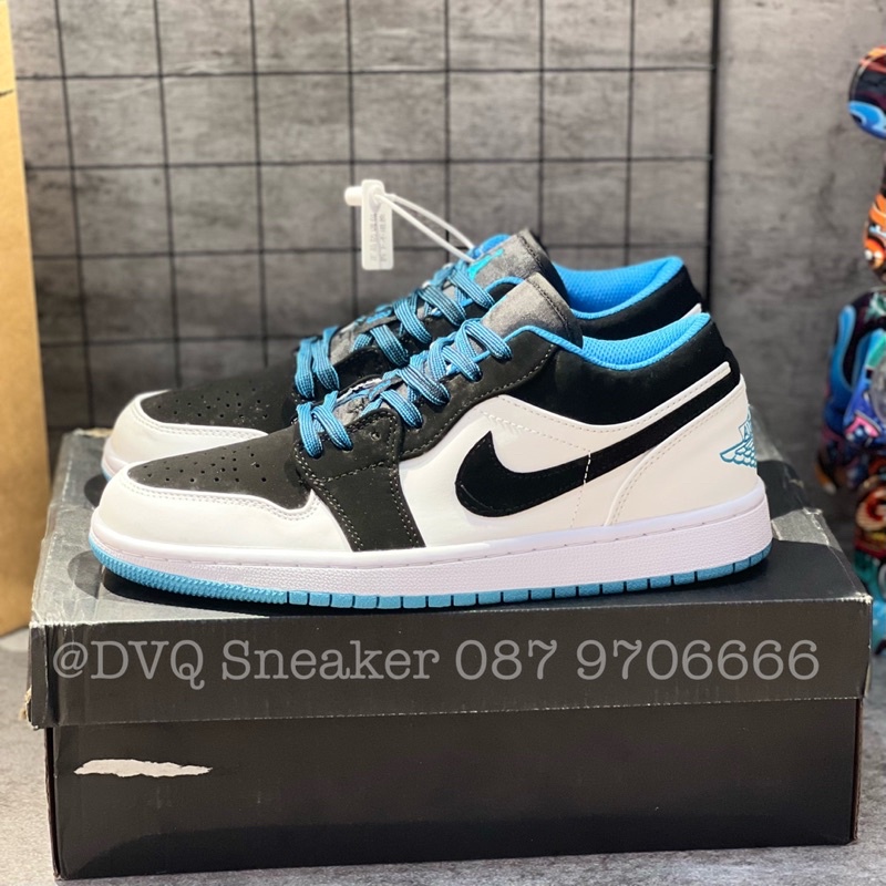 Giày Thể Thao Nam Nữ JD1 Low Xanh Đen Cổ Thấp DIAMOND Thời Trang Full Box Bill