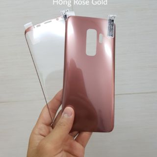 [ Ảnh thật ] Dán cường lực dẻo Samsung ( mặt trước + mặt sau ) S9 / S9 Plus