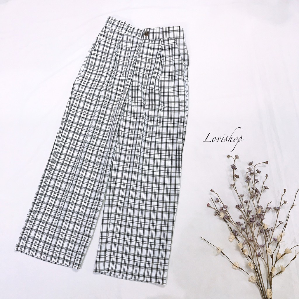 Quần caro ông rộng Lovi