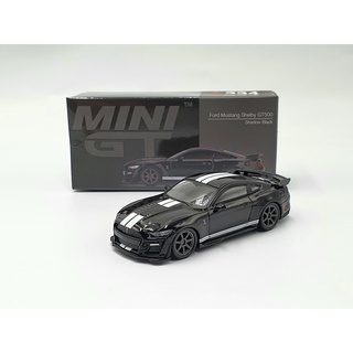 Xe mô hình ford mustang shelby gt500 shadow black lhd 1:64 minigt