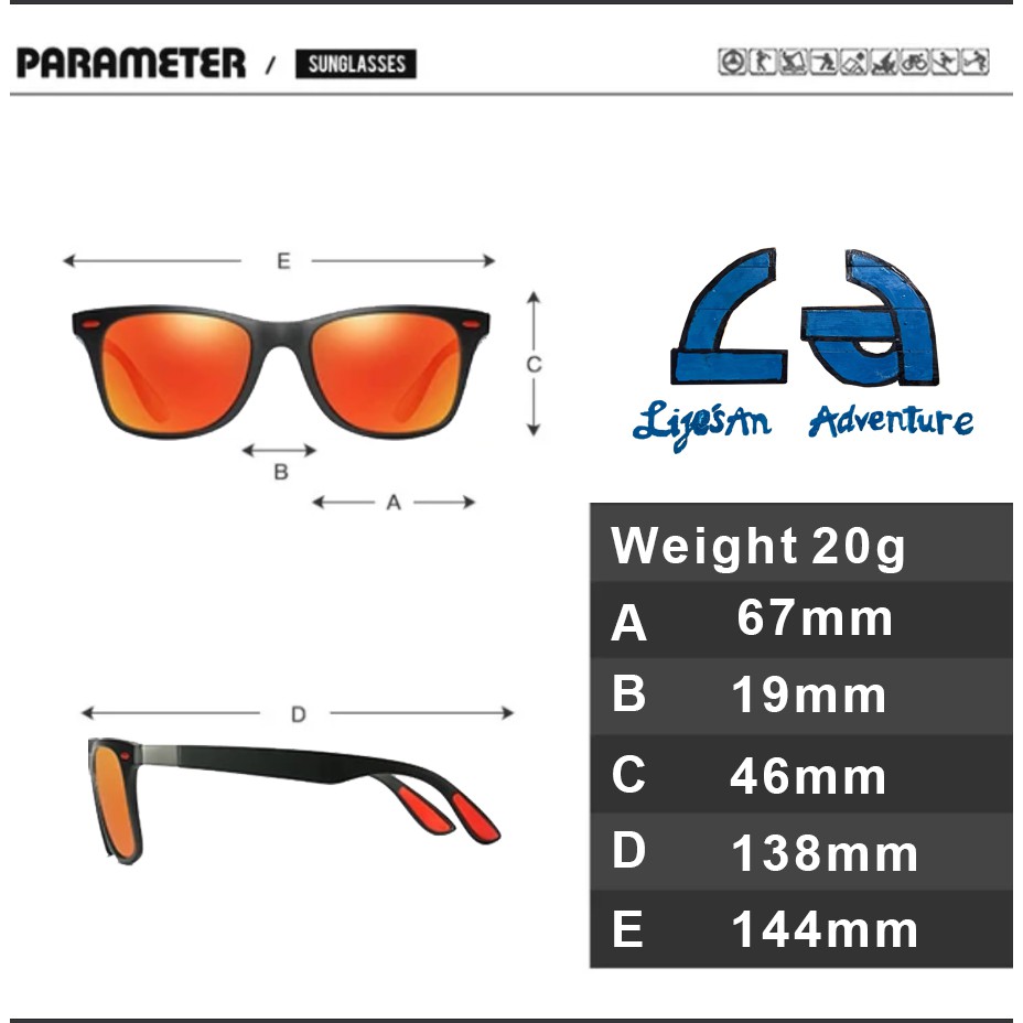 [Polarized] [FullBox] Kính Mát Phân Cực Dubery - New Wayfare | BigBuy360 - bigbuy360.vn