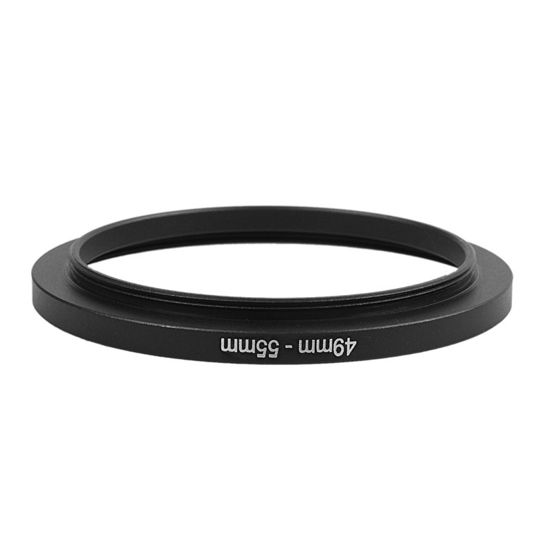 Camera Lens Filter Replacement 49mm-55mm Step Up Ring Adapter