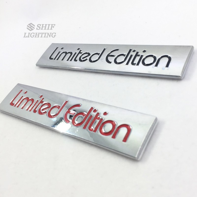 Logo kim loại &quot; Limited Edition &quot; trang trí xe hơi