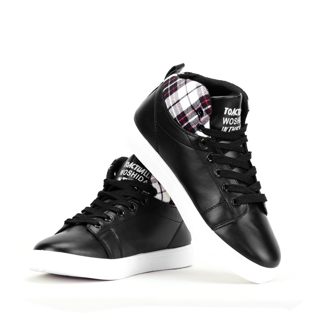 Giày Nam Cổ Cao LMA Màu Đen | BigBuy360 - bigbuy360.vn