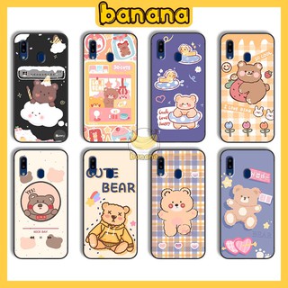 Ốp Samsung 😍 Ốp lưng Samsung M20 Cute Bear nhựa cao cấp viền silicon