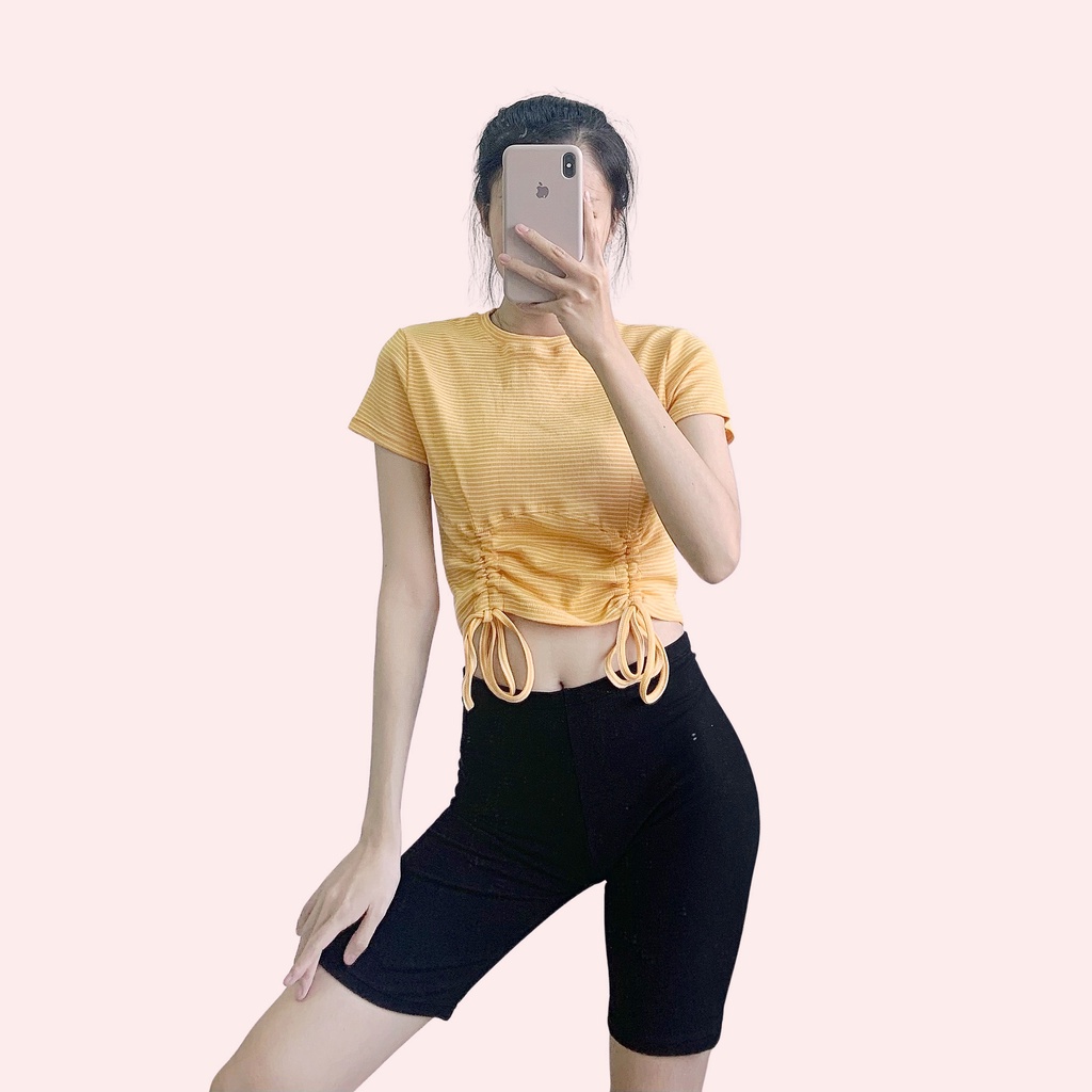 Áo Thun Gân Rút Dây LEO's clothing ATR11
