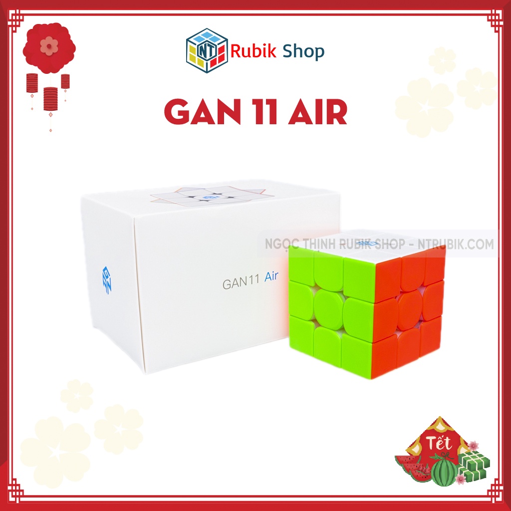 Rubik 3x3x3 Gan 11 Air 2021 Cao cấp Hãng Gan Stickerless