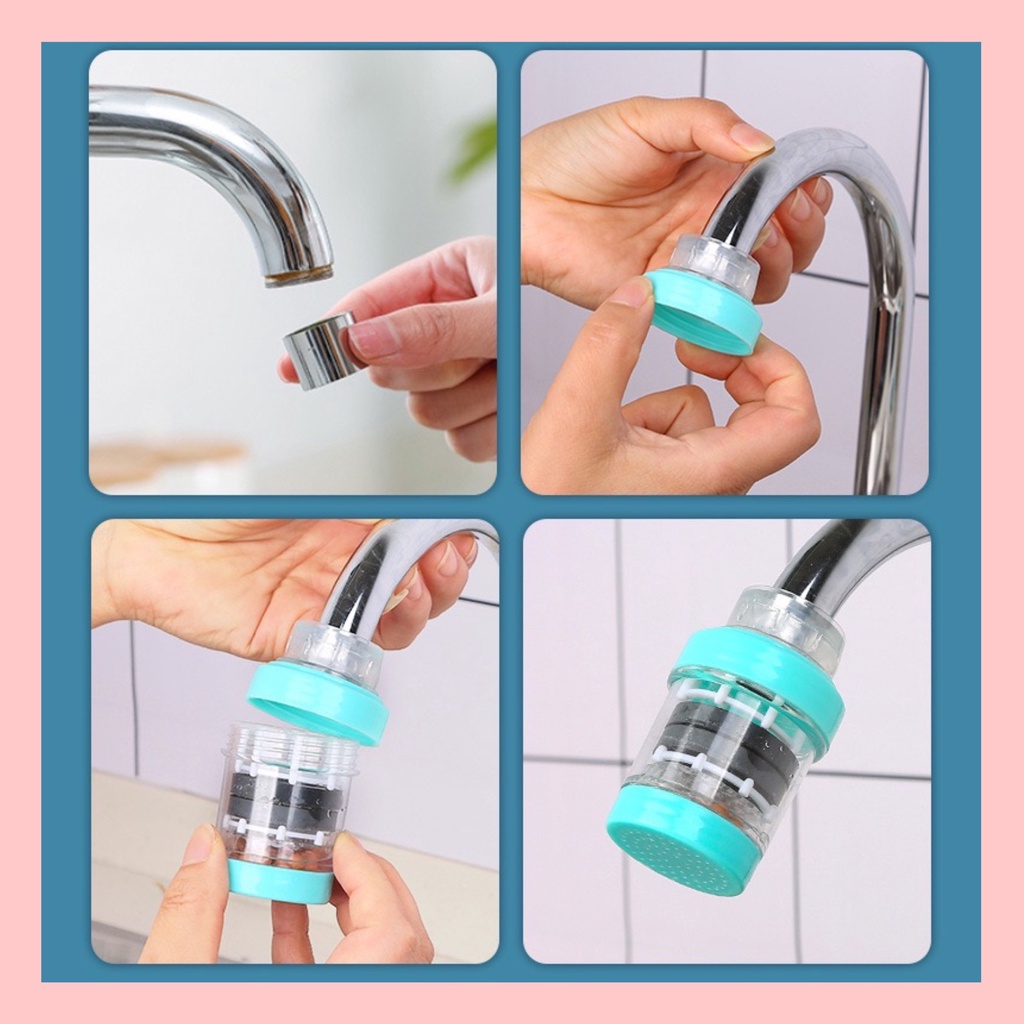 [Đời Sống] Đầu lọc nối vòi nước bồn rửa chén bát tăng áp lực nước và lọc nước cao cấp mã AP01.