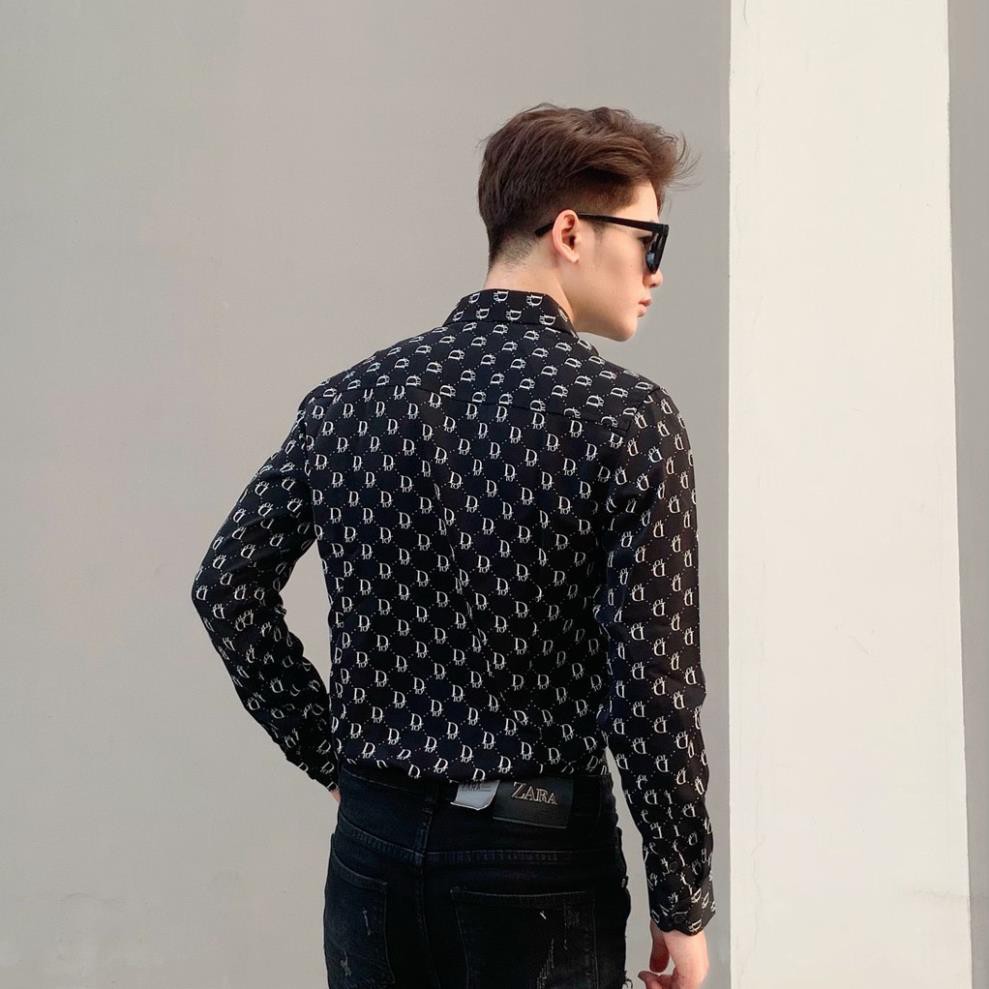 Áo sơ mi nam dài tay thời trang, sơ mi lụa đẹp công sở cao cấp họa tiết sang trọng Sm764 shop44 | BigBuy360 - bigbuy360.vn