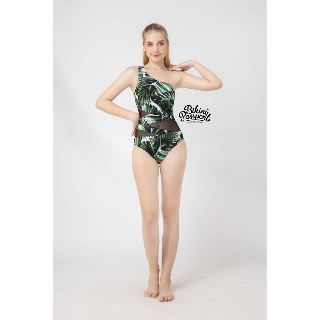 BIKINI PASSPORT - Đồ bơi áo tắm Một mảnh vạt chéo vai - Xanh lá cây BS105_GN | BigBuy360 - bigbuy360.vn