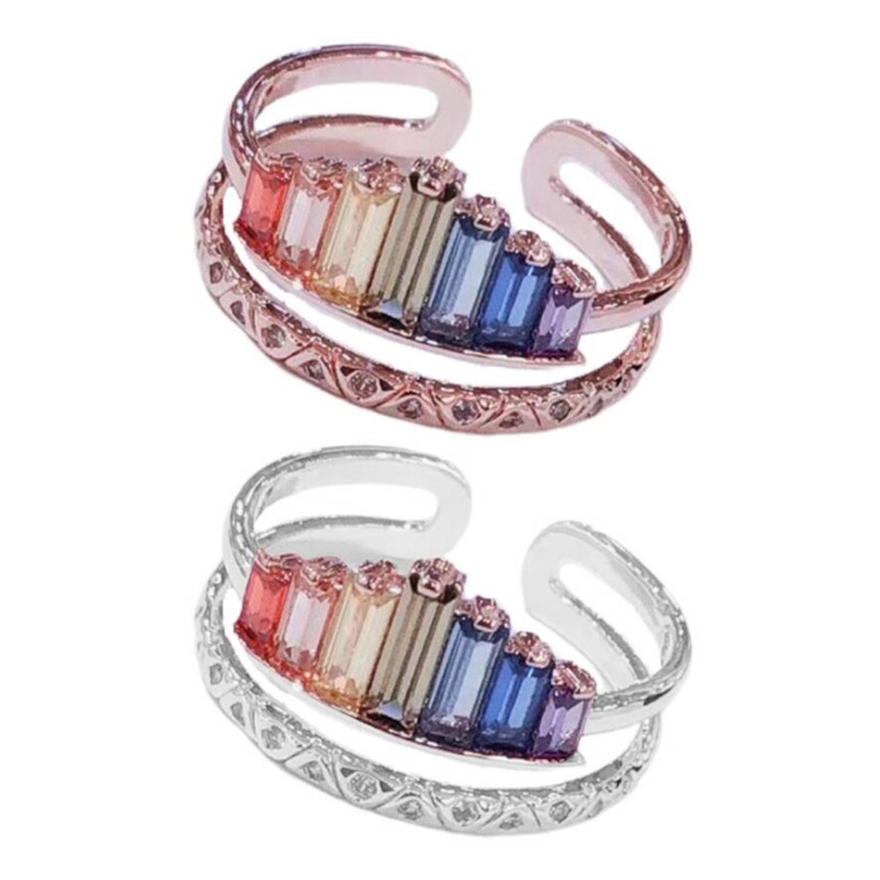 Nhẫn Nữ Hình Vương Miện Đính Đá Thời Trang