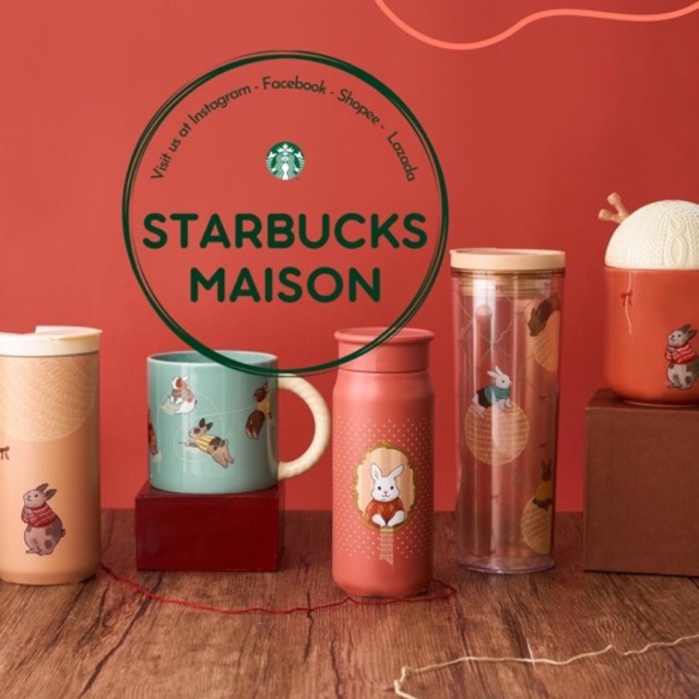 🌕 STARBUCKS Coffee Heritage - Mid Autumn Bình, Ly giữ nhiệt [CHÍNH HÃNG]