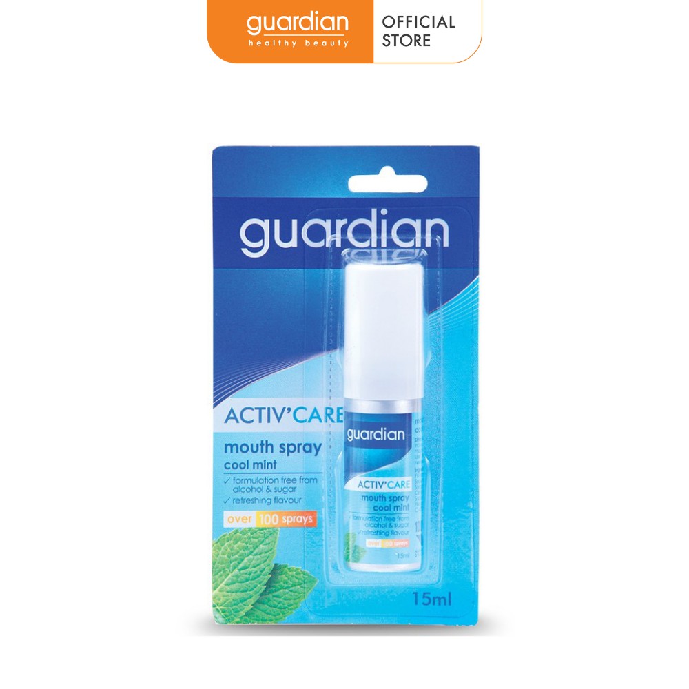 Xịt thơm miệng Guardian Bạc Hà mát lạnh 15ml