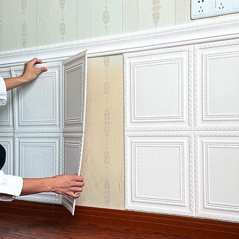 Giấy dán tường 70x70cm hình bức tường gạch 3d độc đáo