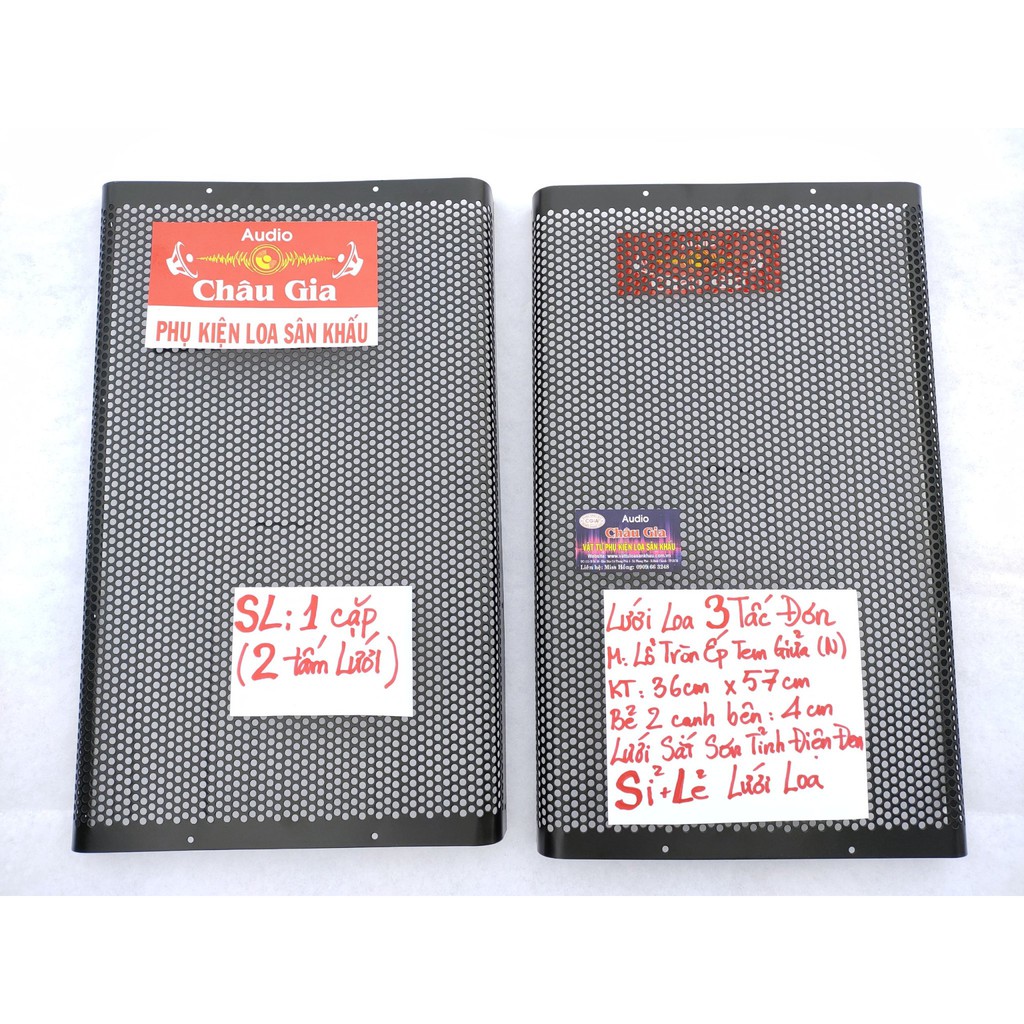 Lưới loa 3 tấc N 35cm 57cm 2 tấm Audio Châu Gia