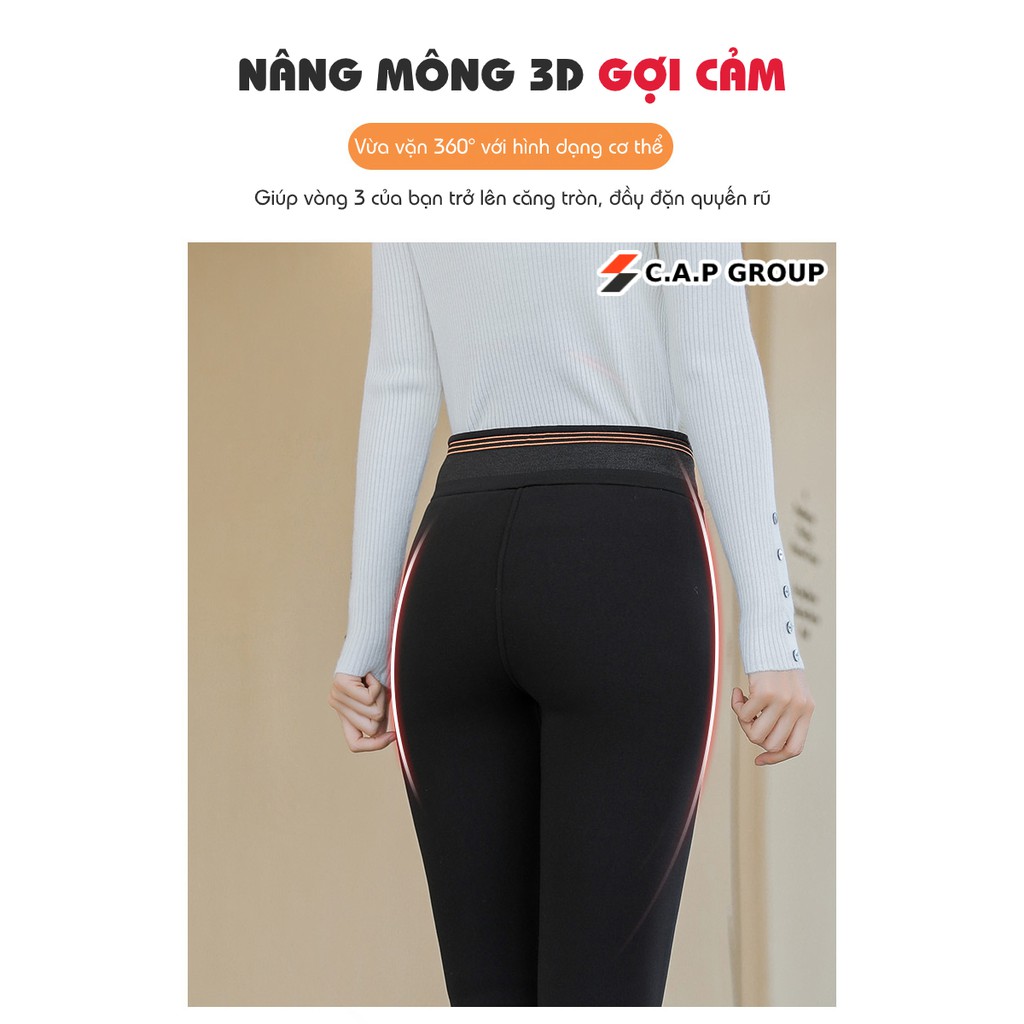 [ CAO CẤP ] Quần Legging nữ cao cấp lót lông nâng mông đùi cạp cao gen nịt bụng tôn dáng cao 4 chiều loại xịn - HOT 2020