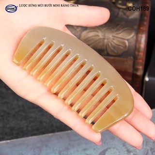 Lược sừng mini răng thưa (size XS-9cm) HAHANCO